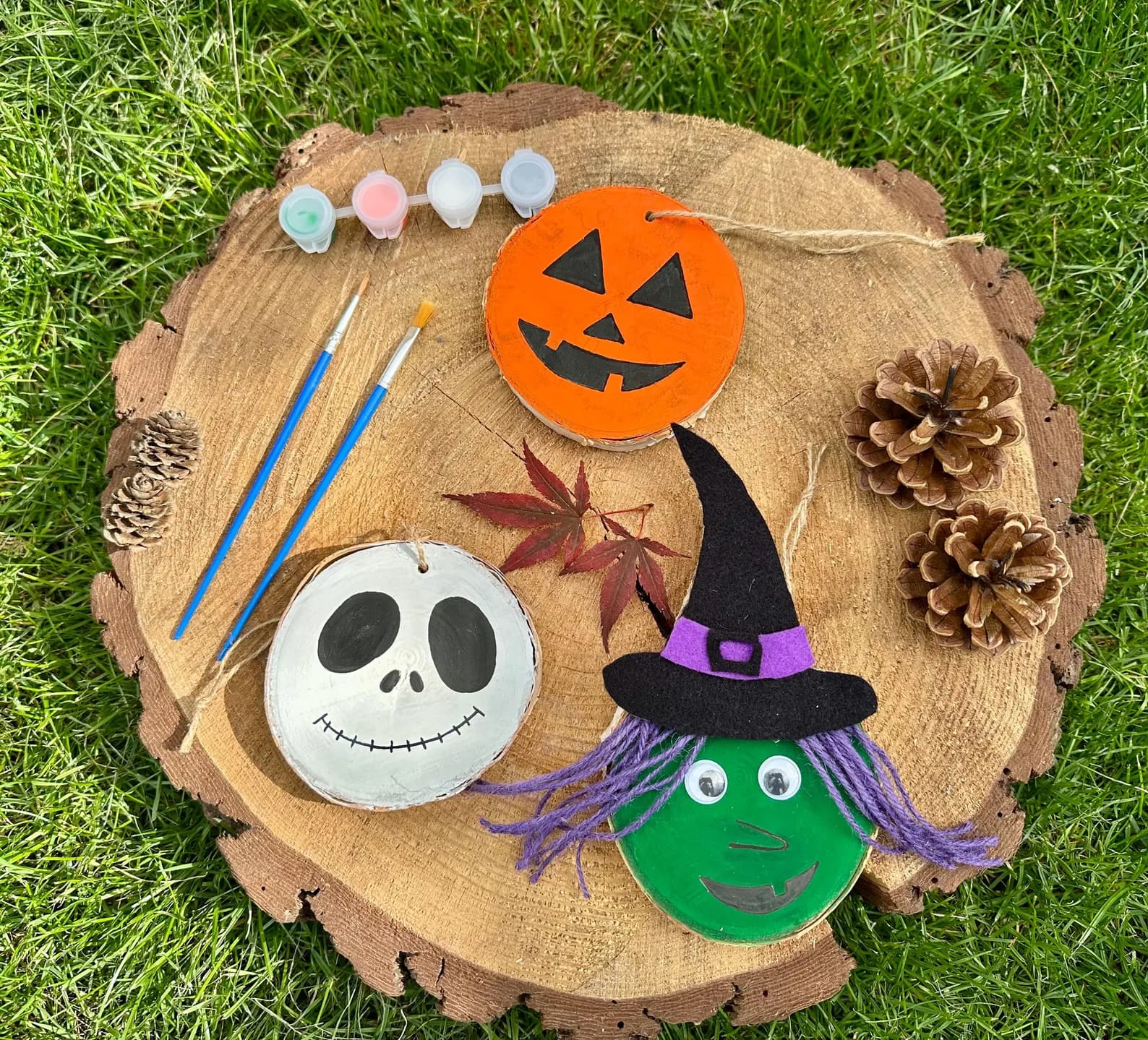 Halloween Wooden Disc Craft